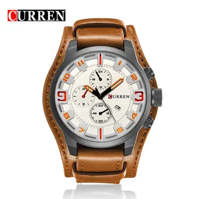 CURREN 8225 erkek saati, büyük kadran, su geçirmez, takvim fonksiyonu - 11