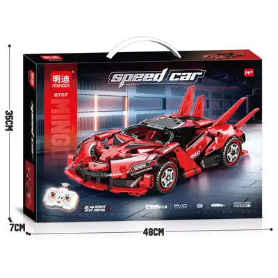 1:24 2.4G Remote Control Racing Car, Lego-Compatible Building Blocks - 7