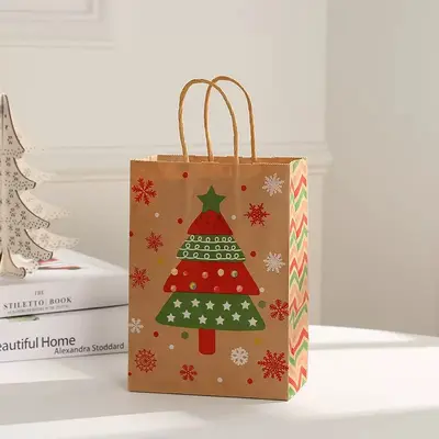 Noel Partisi Hediye Tote Çantası, Noel Baba Hediye Paketleme Çantası - 12