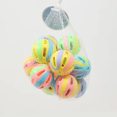 Colorful Bell Ball Cat Toys, Interactive Self-Play Set - 4