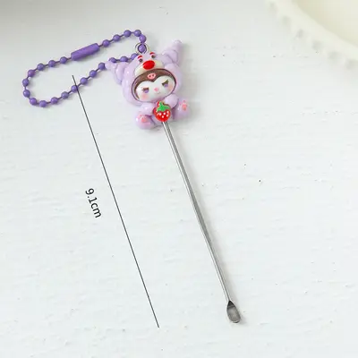 Cartoon Pattern Nail Scissors Set with Ear Cleaner - 9