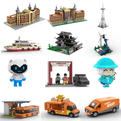 Lego-kompatible Bausteine, Architektur- und Straßenszenen - 6
