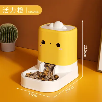 Cordless Mobile Cat and Dog Water Fountain with Integrated Food Bowl - 8
