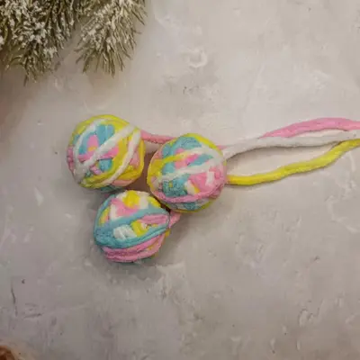 Cat Toy Chew-Resistant Wool Yarn Rolling Ball for Self-Play - 11