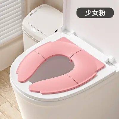 Foldable Children's Toilet Seat, Travel Type, Soft Padded - 7