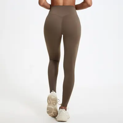Damen Laufhose, nahtlos, hohe Taille, Po-Lifting - 5