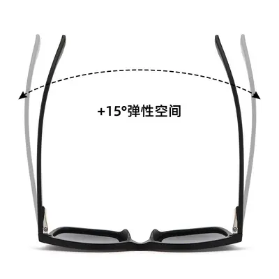TR90 Polarized Square Unisex Sunglasses, UV400 Protection, Classic Design - 5