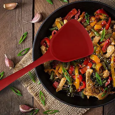 Kalınlaşmış silikon spatula mutfak malzemeleri yüksek sıcaklığa dayanıklı yapışmaz pişirme spatulası ev pişirme silikon Çin spatulası