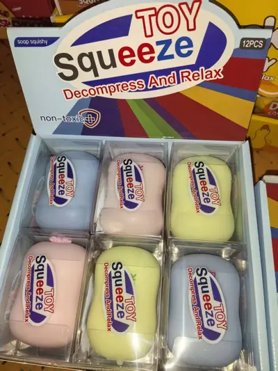 Slow Rebound Stress Relief Squeeze Toy - 12