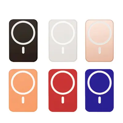 MagSafe Wireless 3C Manyetik Şarj Powerbank 5000mAh Taşınabilir Pratik Hediye Özel Logo Mobil Şarj Cihazı
