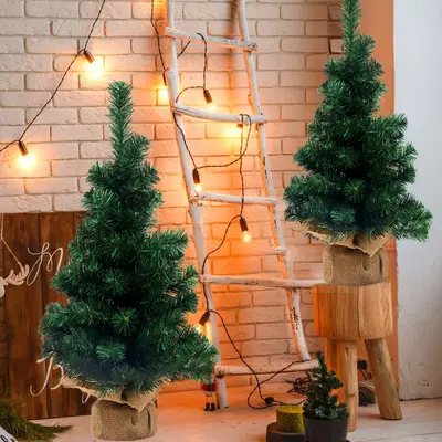 60 cm Bare Christmas Tree Desktop Mini Ornament