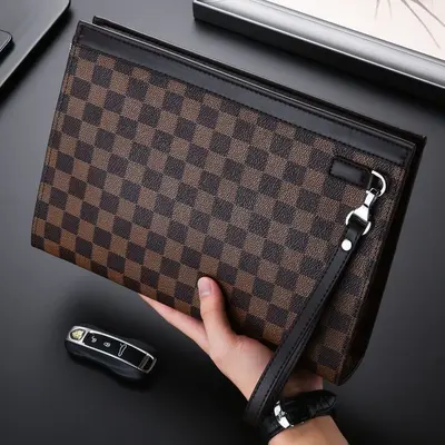 Men's Clutch Bag, Large Capacity, Casual Business Envelope Style - 8