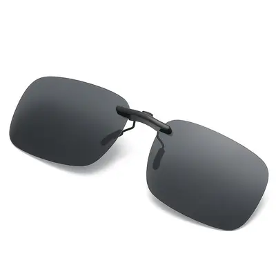 Polarized Clip-On Sunglasses, Lightweight, Fits Prescription Frames - 6