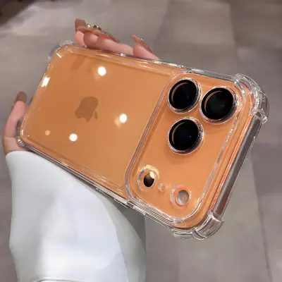 适用苹果17手机壳四角防摔气囊 iPhone 17 Pro电镀保护套厂家直销 - 4