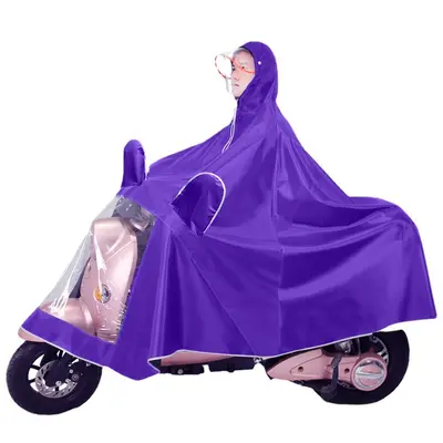 Electric vehicle raincoat, motorcycle rain cape, thickened bicycle battery car windshield, adult waterproof single and double poncho