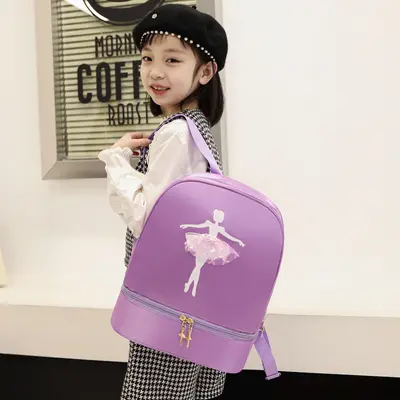 Children's Dance Backpack with Separate Shoe Compartment - 4