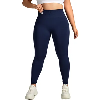 Büyük beden dikişsiz yoga taytı, yüksek bel, kalça kaldırıcı, hızlı kuruyan - 5