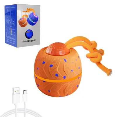 Smart Rechargeable Gravity Bouncing Dog Ball, ETPI Material, Cat and Dog Toy - 10