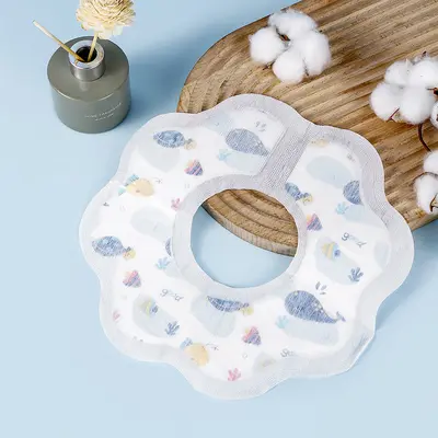 Disposable baby bibs with 7.1 gr thickness, individually packaged, non-woven children's bibs in stock, baby feeding bibs.