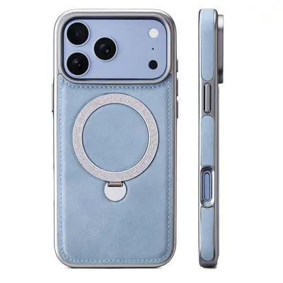 Apple iPhone 18 Pro Max leather case with magnetic rotating stand