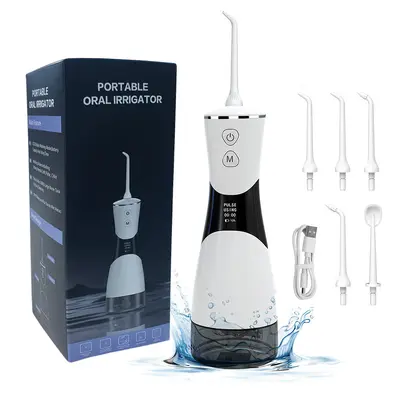 Elektrische Munddusche, USB-aufladbar, tragbar, für den Haushalt, mit Zahnaufhellungsfunkt