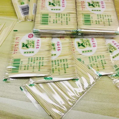 Ev, ticari ve otel kullanımı için doğal bambu çift uçlu tek kullanımlık bambu kürdanlar, 1000 adet ayrı ayrı paketlenmiş. - 11