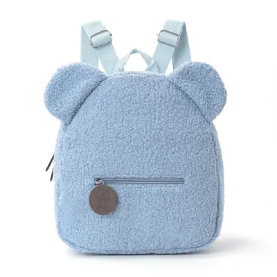 Plush Bear Backpack with Ears, Casual Cartoon Backpack for Children - 11
