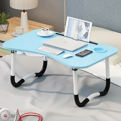 Curved Foldable Bed Laptop Desk for Bay Window