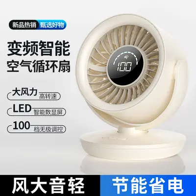 USB Rechargeable Desktop Turbo Mini Fan with Digital Display