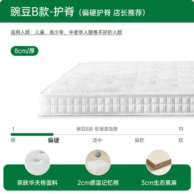 Natural Jute Memory Foam Tatami Mattress, Foldable - 8