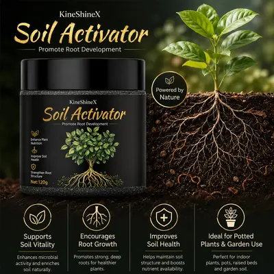 KineShineX Soil Activator, Nutrient Supplement for Garden Flowers and Plants - 2