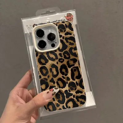 American Leopard Print Case for iPhone 16 Pro Max