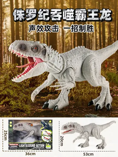 Simulation Dinosaur Toy, Tyrannosaurus Rex and Spinosaurus Model with Movable Joints and S - 7