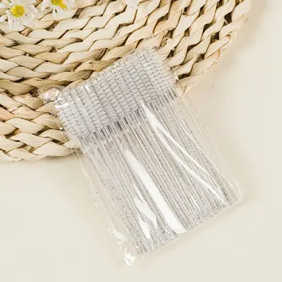 Colorful Crystal Rod Eyelash Comb, Portable Eyebrow Comb and Spiral Mascara Wand - 10
