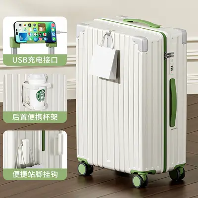 Trolley Suitcase with Universal Wheels, Combination Lock, Large Capacity - 8