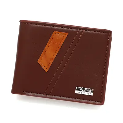 Men's Short Wallet, Multi-Card Slots, Slim Leather - 7