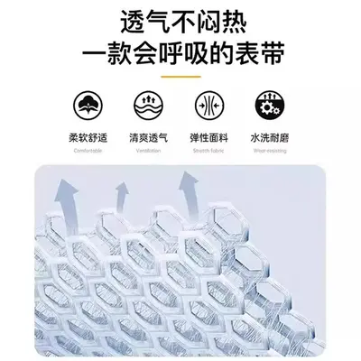 Woven Nylon Strap for Huawei Fit5 Pro, Five-Ring, Breathable
