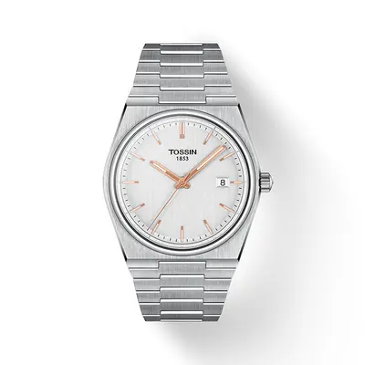 Tossin1853 Herrenuhr Quarz ultraflach wasserdicht - 8