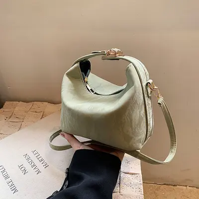 Small Square Handbag with Shoulder and Crossbody Strap, Summer 2025 - 3