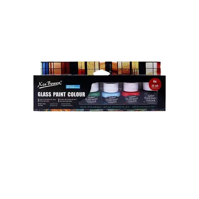 Akrilik boya seti, 25ml, cam ve tekstil için