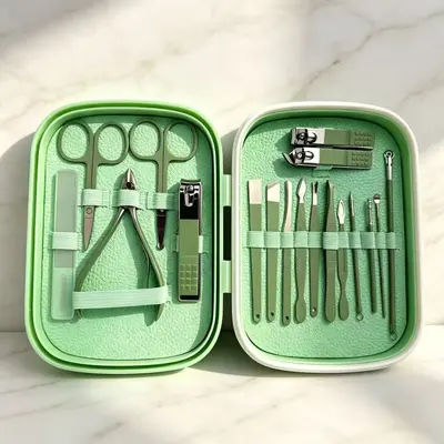 Nail Clippers Set Complete Manicure Tools Multifunctional Nail Scissors Dead Skin Remover Pedicure Tools Professional Ingrown Nail Care - 8