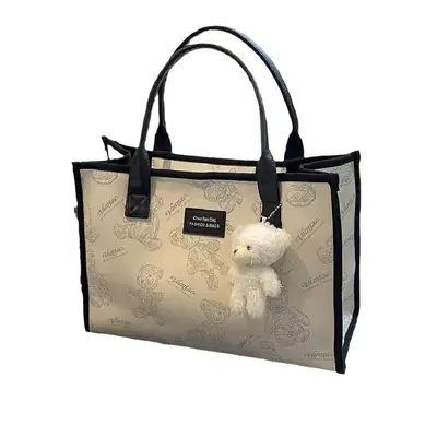 Große Canvas-Tote-Tasche, Achseltasche, Modell 2024 - 5