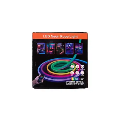 5V USB Neonlichtkette, wasserdicht für den Außenbereich, RGB Farbwechsel Lichtkette, Stimmungslicht für Wohnzimmer und Schlafzimmer