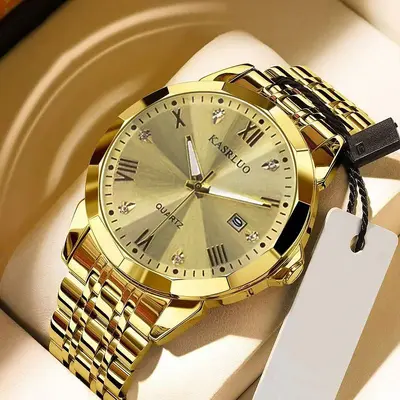 Popular new men's brand watch business simple fashion trend calendar steel band high-end waterproof men's watch elegant - 10