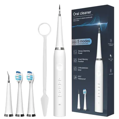 Ultraschall-Zahnreiniger, 2-in-1, elektrische Bürstenfunktion - 7