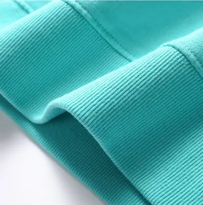 AG380g dunkler Schnitt Baumwoll-Handtuch-Sweatshirt mit Rundhalsausschnitt, spezielles Morandi-Farben umgekehrtes Dreieck-Muster, schulterfreie verdickte lange Ärmel