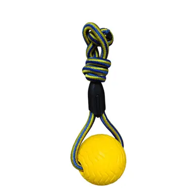 EVA Dog Toy Ball with Floating Frisbee and Tug Ring, Bite-Resistant - 8