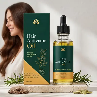 Smoothing Hair Care Oil, Gentle Formula, Moisturizes Frizzy Hair, Nourishes Hair Roots, Daily Softening Scalp Hair Oil