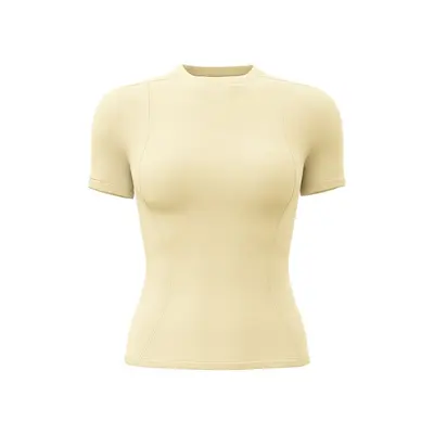 Women's Short-Sleeve Summer Yoga Top, Solid Color, Slim Fit Running T-Shirt - 6
