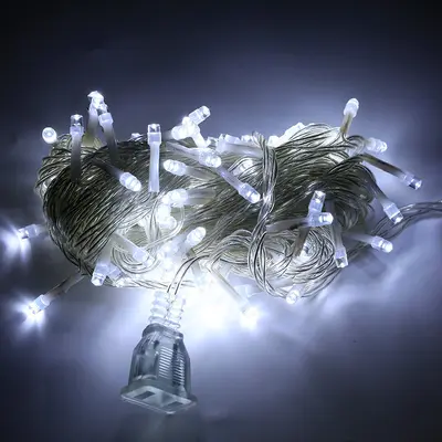 LED renkli ışıklar yanıp sönen ışıklar yıldızlı Noel kamp tarzı avlu düzeni atmosfer ışık dize dış aydınlatma projesi dekoratif ışıklar - 9